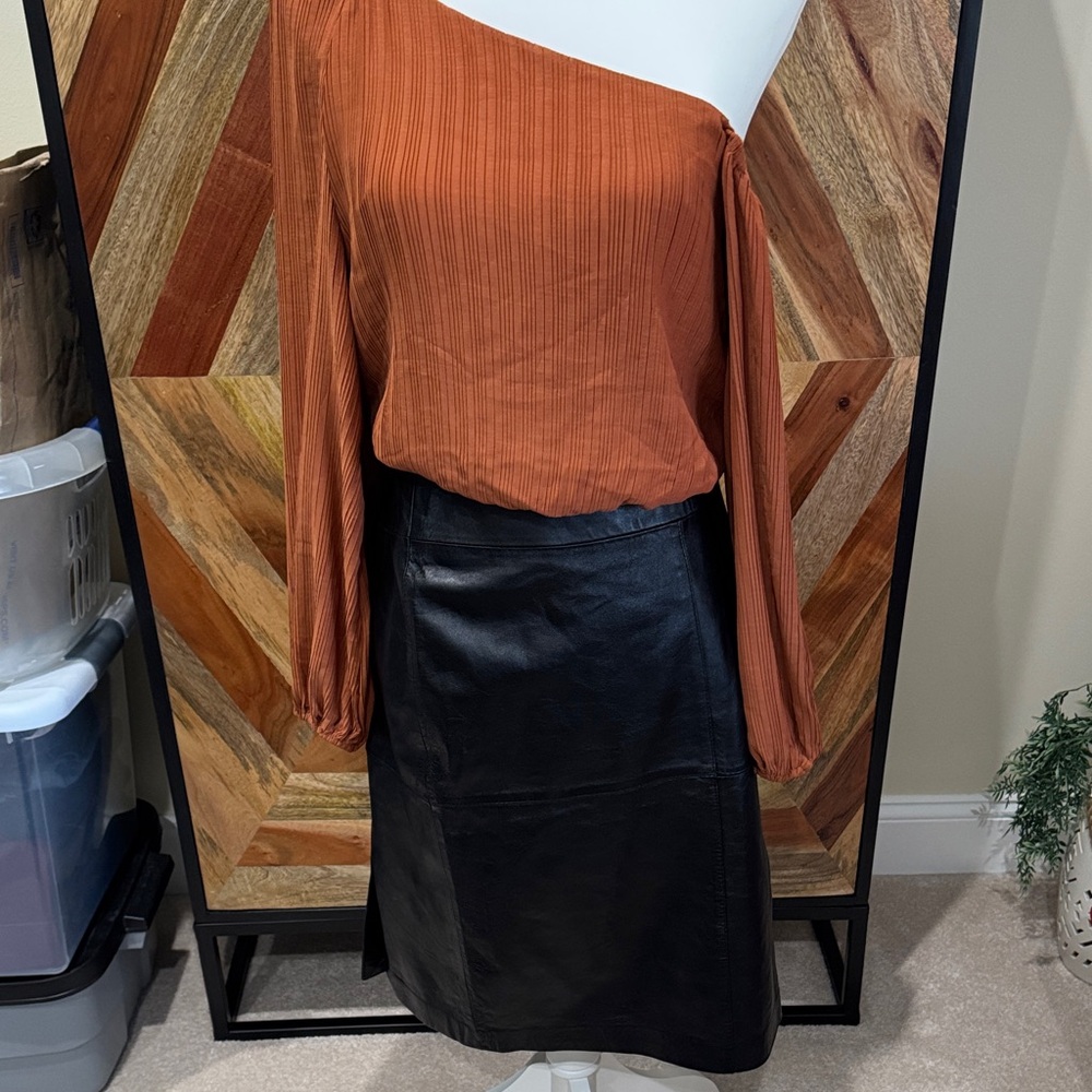 Black Leather Skirt